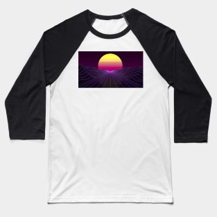 80s Retro Sunset Baseball T-Shirt